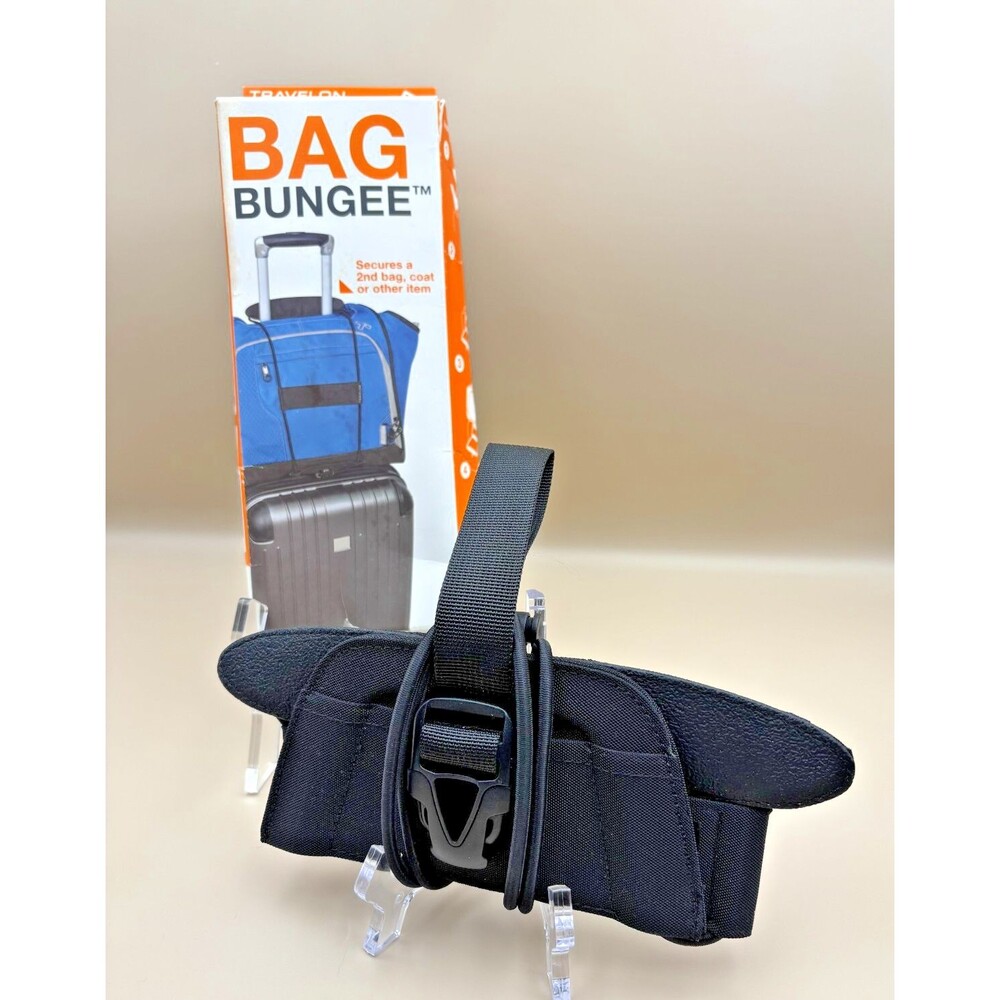 Travelon Bag Bungee Luggage Add A Bag Strap Travel Suitcase Attachment 12181 Blk